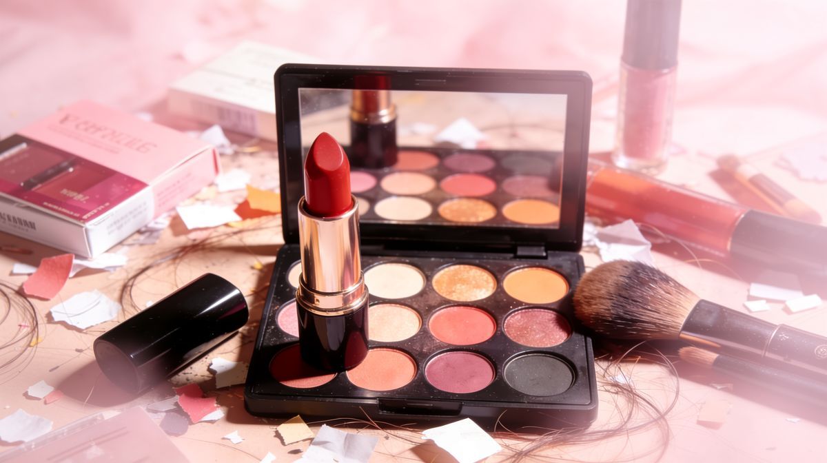 美妆商品换背景效果展示