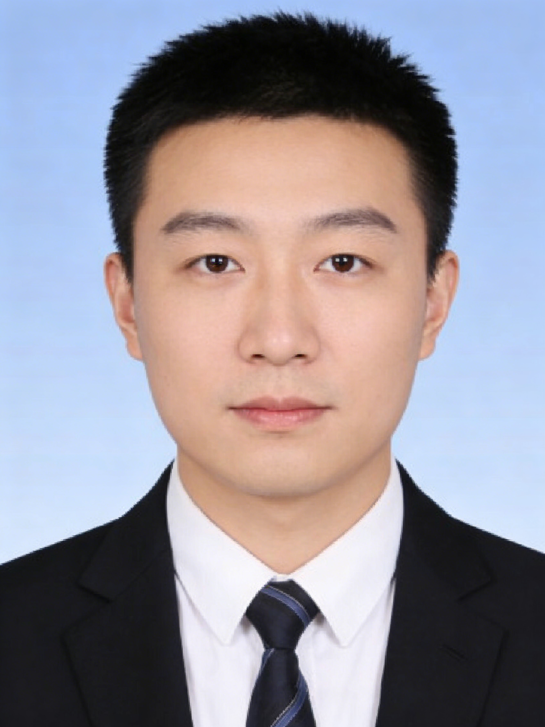 蓝底证件照换色示例1