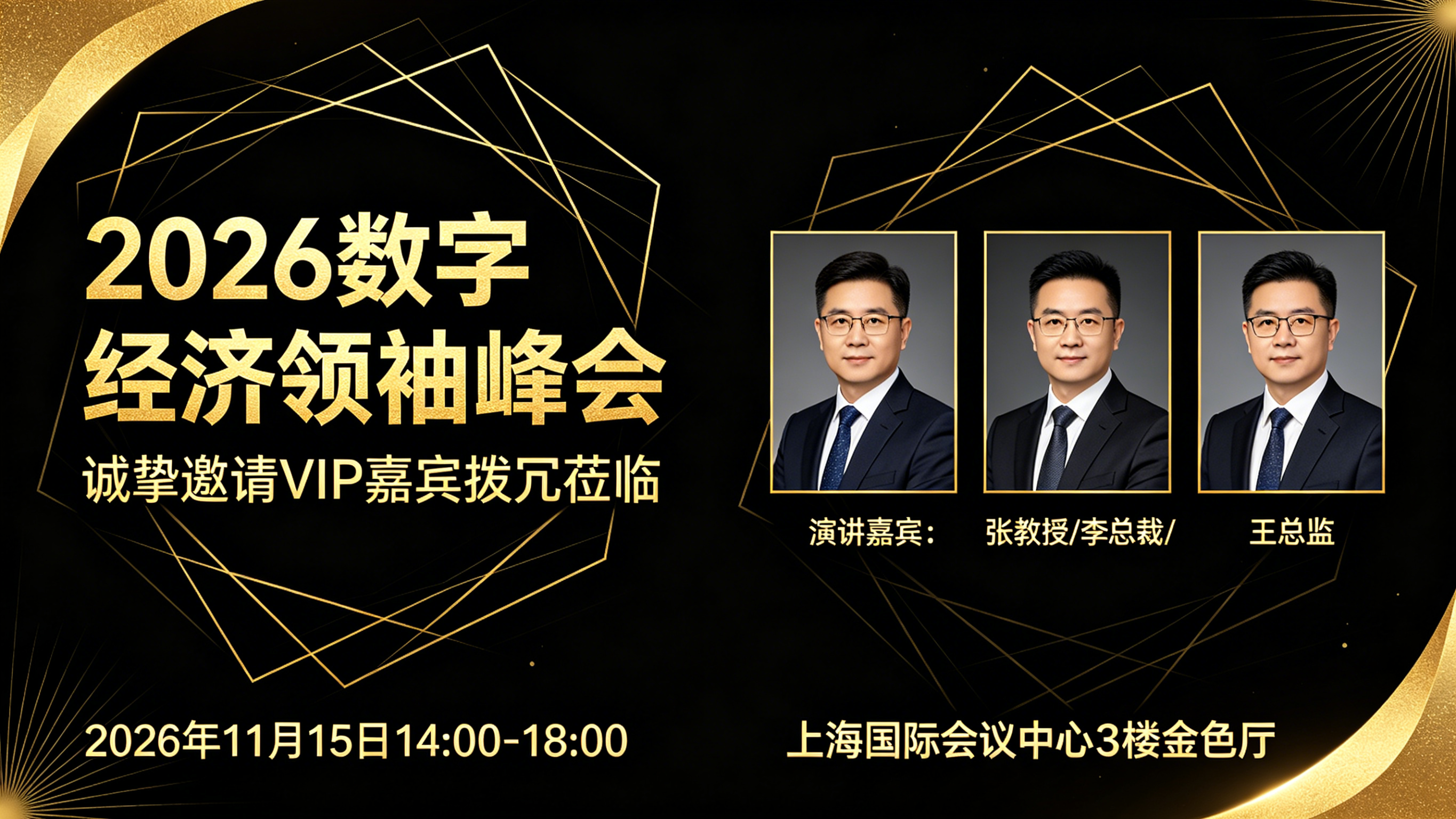 行业峰会邀请函示例1