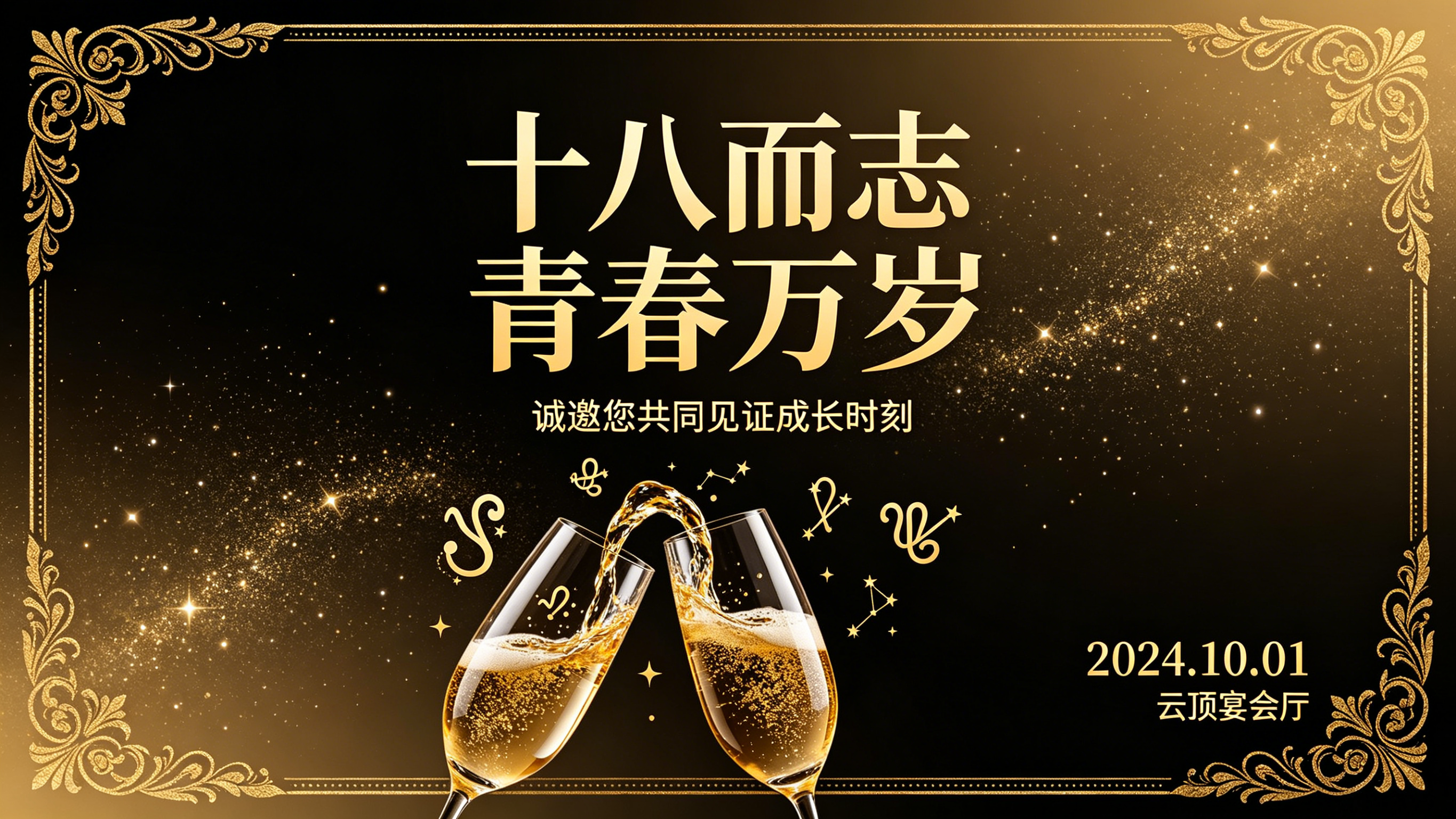 成人礼邀请函示例1